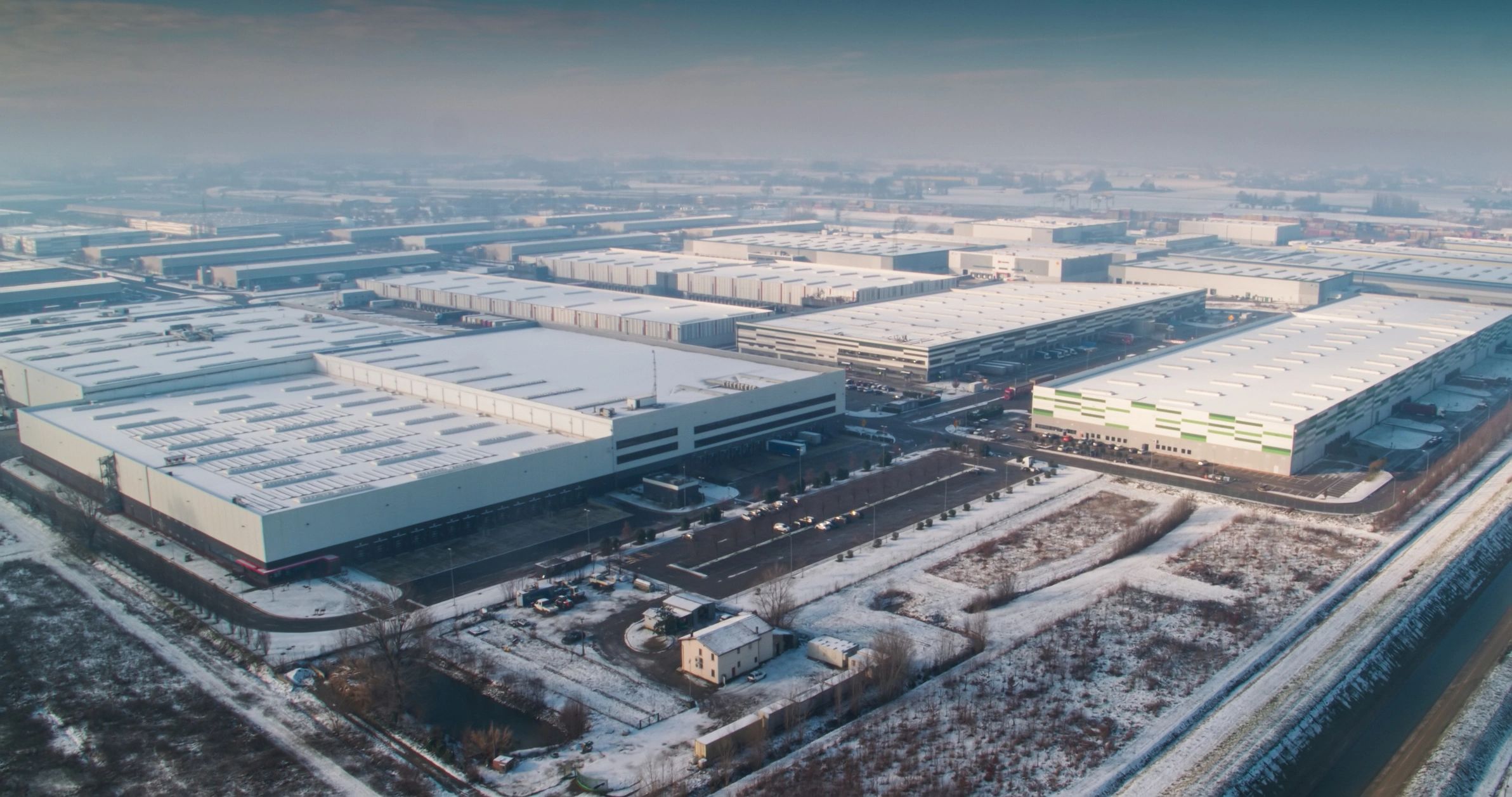 Industrial and logistics site requiring environmental permitting review